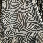 Oscar de la Renta ✨ Vintage  Women’s Black Gray Patterned Sheer Swim Cover Up Med Photo 6