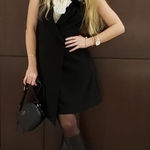 White House | Black Market Black house white market women’s black sleeveless dress / blazer style small /4 Photo 0