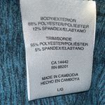 Mondetta  Performance Long Sleeve Hoodie Hooded Pullover Top Teal Heather L 12-14 Photo 7