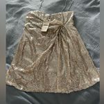 ZARA NWT Knotted Sequin Silver Dress Size M Photo 11