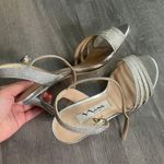 Nina Heels Silver Diamond Heels Size 5.5 Photo 2