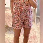 American Eagle 💥🆕 ShortSleeve Openback Tie Waist Floral Print Romper S🆕 Photo 0