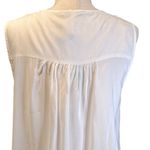 TK Cristin Stitch Fix Ivory Viscose Button Up Sleeveless Blouse‎ Medium NWT White Photo 5