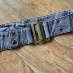 Gray Belt with Brass Buckle Photo 1