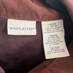 White Stag  Faux Suede Jacket Y2K 2000s Minimalist Retro 90s Vintage Brown Large Photo 2