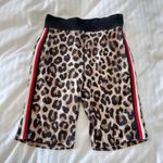 Pam & Gela  Leopard Print High Waisted Biker Shorts Size‎ Small Photo 1