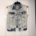 Mudd  Denim Jean Vest Button-Up Jacket Photo 0