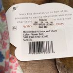 Ivory Ella  Multicolor Smocked Floral Shorts Size X-Large Photo 1