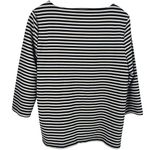 Ann Taylor  Women XL Stripe Shirt Business Casual MomCore Monochrome Office Photo 2