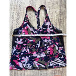 Lululemon  fast lane tank athletic top floral paint splatter 2‎  4 small Photo 1