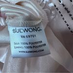 Sue Wong  NWT Strapless Pleated Organza Embellished Cocktail Dress Size 2 Photo 5