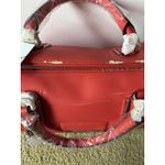 Calvin Klein Damaged Defective Peeling Red Satchel Bowling Bag *missing strap Photo 1
