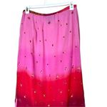 Requirements Vintage Y2K Pink Flower Paisley Print Maxi Skirt Size L Photo 5
