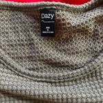 SheIn Dark Green Waffle Knit Long Sleeve Photo 2