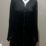 City Chic  black shiny full zip jacket Photo 10