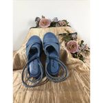 Free People Harper Flatform Sandals In Carnival Cobalt SZ 38.5 Women's Shoes Photo 5