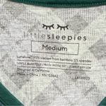 Little Sleepies emerald plaid henley long sleeve pajamas top bamboo LS Green Size M Photo 6