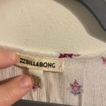 Billabong Womens White Pink Boho Hippie Long Sleeve V-Neck Tunic Size XS Photo 1