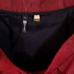 NEW 4.Collective Lulu Jacquard Textured Pleated Pull On A Line Midi Skirt Red 4 Photo 1