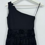 Chiara Boni La Petite One-Shoulder Jumpsuit Floral Tulle Overskirt IT38 US2 Photo 7