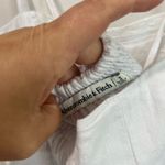 Abercrombie & Fitch  White Linen Blend Midi Dress Cottagecore Coastal Chic Size 4 Photo 4