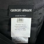 Giorgio Armani  Vintage Pinstripe Pencil Skirt Black 36 Medium 6 Photo 4