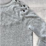 The Loft Bejeweled Pullover Bejeweled Sweatshirt Women S Round Neck Bling Black Gold Photo 6