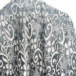 Doncaster  Black And Gold Floral Cropped Button Blazer With Shoulder Pads Photo 8