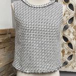 Brooks Brothers  Black and White Woven Tank Top Photo 0