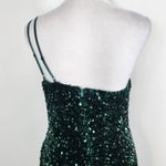 Mi Ami Green Sequin One Shoulder Mini Dress NWOT Size Small Formal Sequin Dress Photo 6