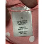 Adrienne Vittadini  Blouse Peach Polka Dot Women’s Size S Photo 5