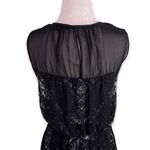 Kenneth Cole Belted Chiffon Midi Dress with Sheer Yoke Panel Photo 5