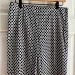 Talbots Black & White Geometric Print Cropped Career Casual Pants Trousers6P Photo 11