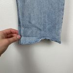 Old Navy  Woman's Sz 12 Light Wash Boyfriend Straight Distressed Raw Hem Jeans‎ Photo 8