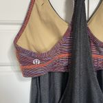 Lululemon Athletica Grey Pleated Racerback Tank Top Built In Bra Size 6 Photo 5