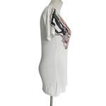 Just Cavalli  Size Small  Top Blouse Short Sleeve Abstract Embellished Photo 3