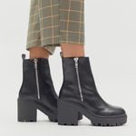 Urban Outfitters NWT  Zip-Up Boot Black 10 Photo 0