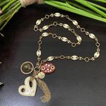 Juicy Couture Vintage  Heart Charms Pendant Necklace Photo 0