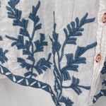 Johnny Was Johnny‎ Was Toya Cotton Embroidered Button Down Blouse Size small Photo 6