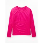 Athleta New M Momentum Seamless Top Dahlia Pink Medium Long Sleeve Photo 6