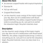 Adidas Originals x Farm Rio Full Zip Tropical Toucan Jacket Blue Size Medium Photo 11