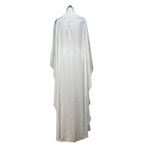 Anthropologie  Erika Peña Cape Dress White Maxi Gown Photo 10