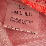 LM LULU Pink Striped Textured Skirt Size M Photo 3