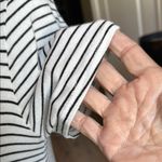 Olivia Rae  Striped Black & White Midi T-Shirt Dress Size Medium Photo 4