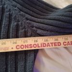 Herman Geist  Black Mock Neck Ribbed Knit Slim Fit Casual Pullover Sweater Sz M Photo 3