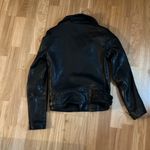 Black Genuine leather moto jacket Photo 6