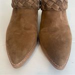 Dolce Vita Serla Leather Truffle Suede Heeled Mule Shoe 10 Tan Photo 2