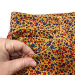 Mossimo Shorts Juniors Size 13 Orange Floral Corduroy Hippie Boho Mid Photo 2
