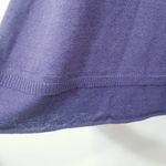 Poetry  Linen Cotton Purple Knit Midi Dress with Button Detail Collared Photo 8