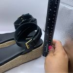 Clarks  Womens Kimmei Ivy black leather size 9.5M platform sandals ankle strap Photo 5